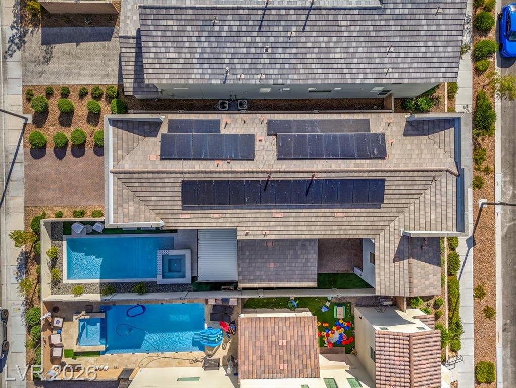 Aerial of this Inspirada home in Henderson, Nevada