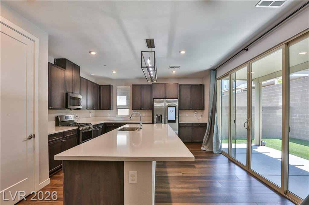 Kitchen of this Inspirada home in Henderson, Nevada