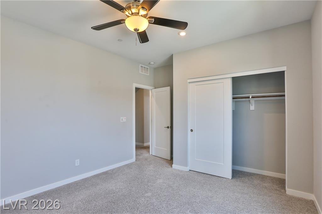 Bedroom of this Inspirada home in Henderson, Nevada