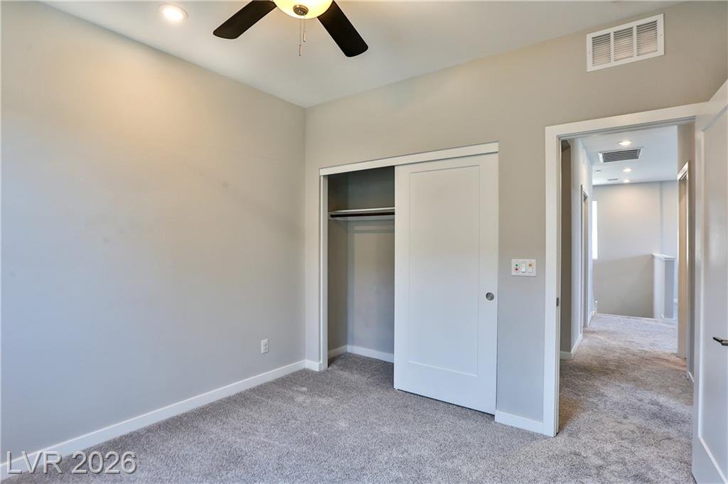 Bedroom of this Inspirada home in Henderson, Nevada