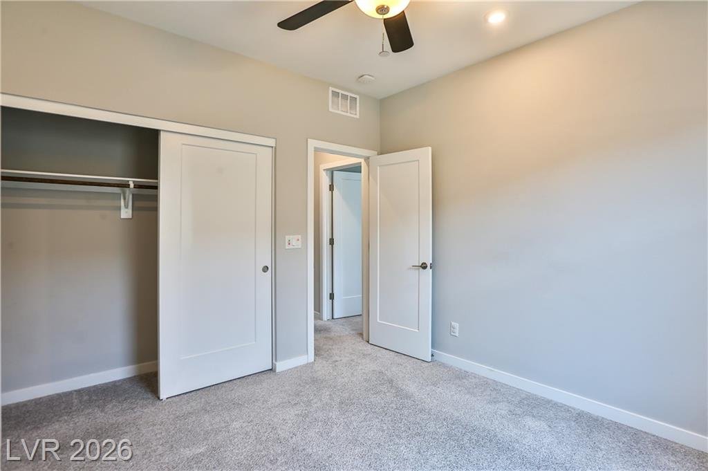 Bedroom of this Inspirada home in Henderson, Nevada