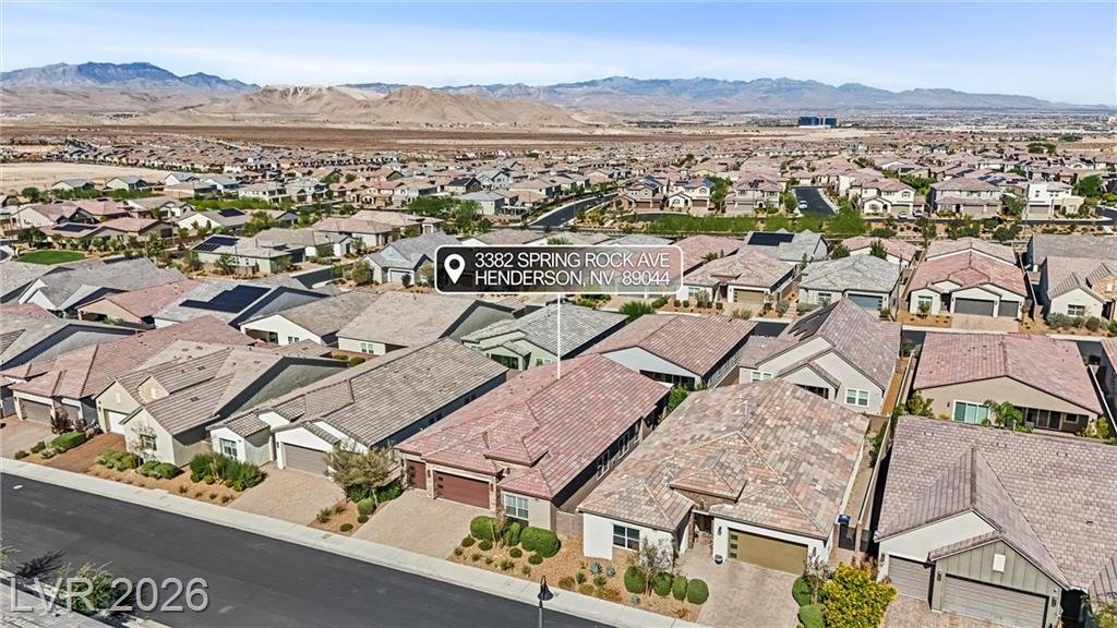 Aerial of the Castano neighborhood in Inspirada, Henderson NV