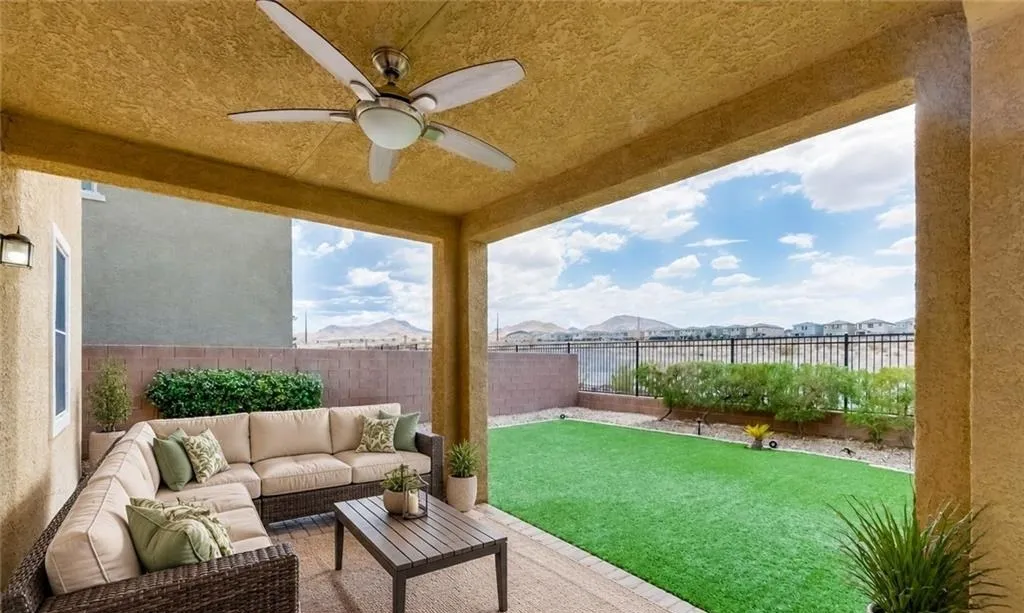 Covered Patio at 2807 Donatello Manor Place, Inspirada Henderson NV - 3 Bed Home for Sale