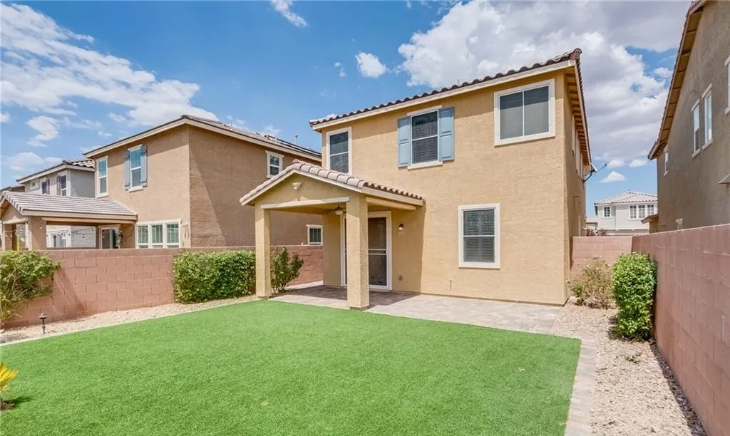 Backyard at 2807 Donatello Manor Place, Inspirada Henderson NV - 3 Bed Home for Sale