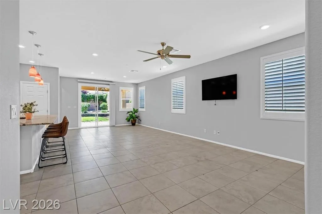 Great Room - 3193 Brescia Bank Ave Inspirada 3193 Brescia Bank Ave Henderson NV - Open Concept Living Area with Tile Flooring | Inspirada Home for Sale