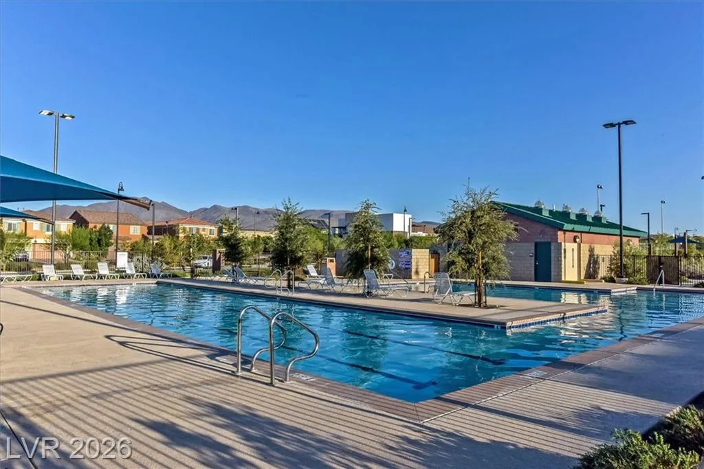 Community Pool - 3193 Brescia Bank Ave Inspirada 3193 Brescia Bank Ave Henderson NV - Community Swimming Pool with Mountain Views | Inspirada Home for Sale